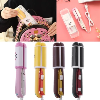 

220V Electric Hair straightener Mini hair curling irons Travel tool Candy Color