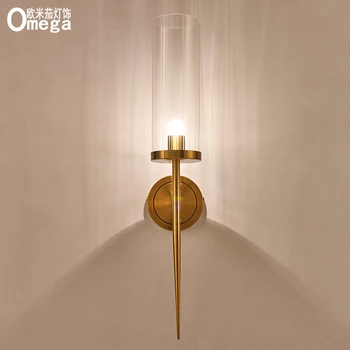 

Creative postmodern minimalist Nordic wall lamp living room TV background wall aisle decoration hotel bedroom bedside lighting