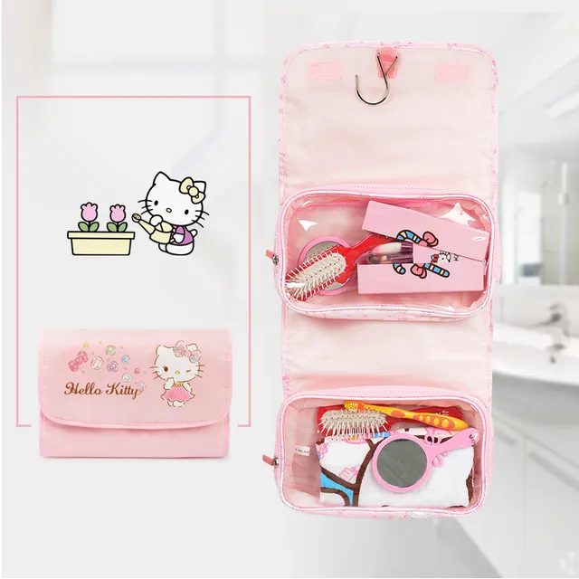 Multifunctional Woman Travel Cosmetic Comb Brush Bag Hello Kitty Multifunctional Woman Travel Cosmetic Comb Brush Bag Hello Kitty Makeup My Melody Wash Storage