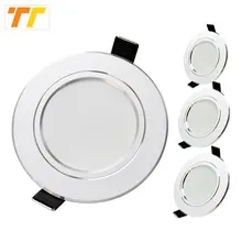 10 шт./лот Светодиодный светильник 18 Вт 15 Вт 12 Вт 9 Вт 7 Вт 5 Вт 3 Вт 230 В/110 В потолочный светильник Встраиваемый светильник s круглый светодиодный панельный светильник
