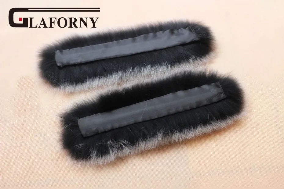 Glaforny 2018 Новое поступление женские манжеты из натурального меха лисы енота одежда