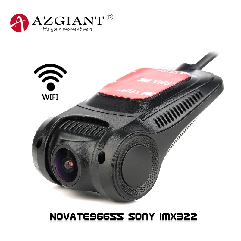 

AZGIANT 1080P Wifi Car DVR Novate 96655 Car Dual Lens Dash Camera With Night Vision Rear View Mirror Sony IMX322 WiFi