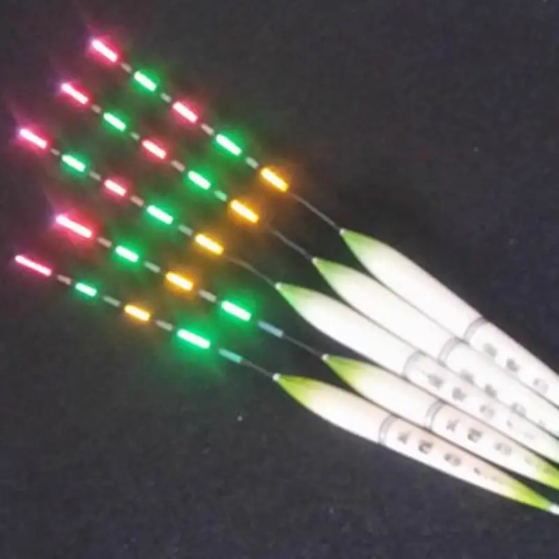 

3pcs Bright LED Floats Electric Float Light Battery Deep Water Float Fishing Tackle Bobber Set Buoy Floats Fishing Accessories