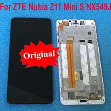 Для zte Nubia Z11 MiniS NX549J ЖК-дисплей, сенсорная панель, дигитайзер в сборе с рамкой для Z11 mini S сенсор