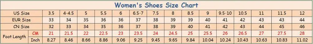 women size