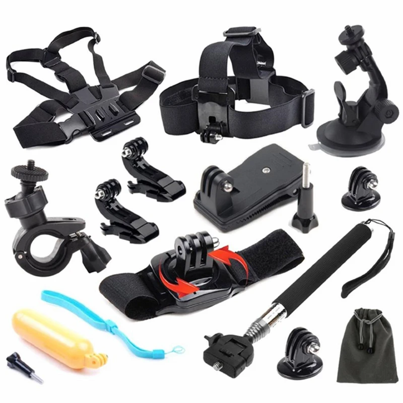 Orbmart 14 in 1 Essential Accessories Set Kit For GoPro Go Pro HERO 4 3 ...