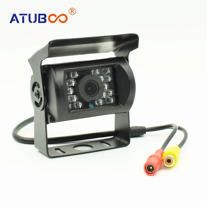 

12-24V Bus Truck Camera 18 IR LED Vehicle Car Rear View Camera Night Vision Wide Angle BNG AV Or Aviation Connector Video Camera