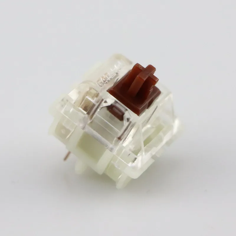 Тихий переключатель Cool Jazz Gateron mx 5 контактный прозрачный чехол красные коричневые