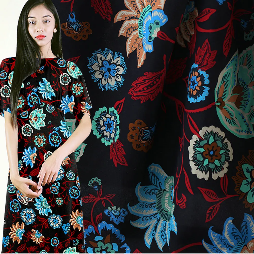 2019 New Design Digital Printing Silk Crepe De Chine Fabric 16m/m 135cm | Дом и сад