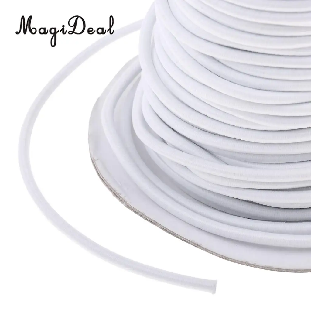 MagiDeal 4mm Heavy Duty Marine Grade Elastic Shock Cord Bungee Rope Tie Down Boat Cover Caravan DIY Craft - Various Length/Color