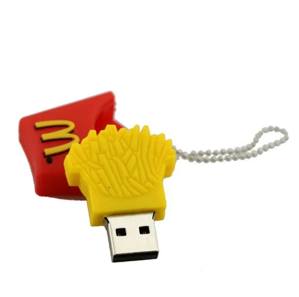 Флеш накопитель Mcdonald's с флеш диск USB 2 0 из мультфильма u 8 ГБ 16 32 128 картофель фри