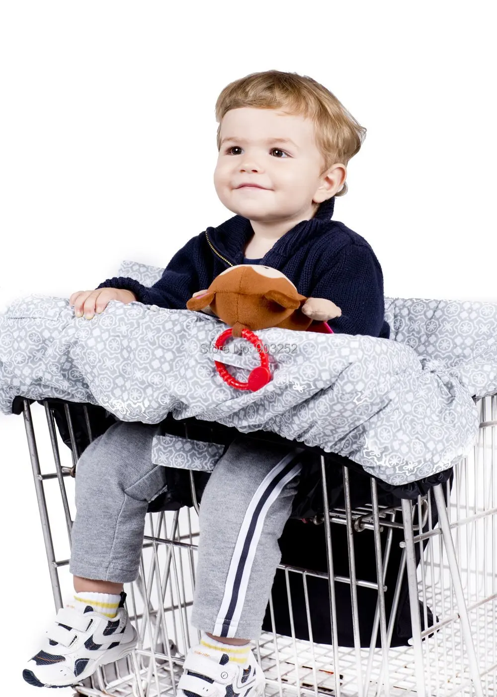Carrito de compras para bebé 2 1 impermeable y cubre sillas altas con arnés seguridad para bebés y niños (gris Unisex)|baby mold|cap babiescap sleeve - AliExpress