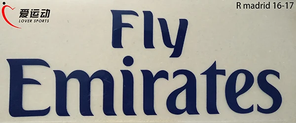 Fly Emirates спонсор нашивка Милан Мадрид Париж футбольная нашивка белый/фиолетовый/черный/серый/красный цвет