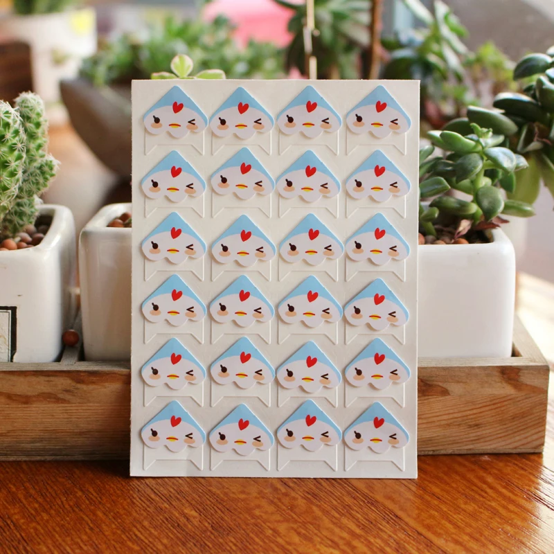 120 pcs/lot 5 sheets DIY Cute little animal Corner Paper Stickers for