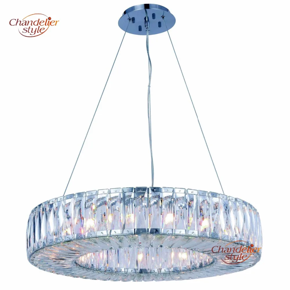 Modern Halo Crystal Chandelier Lamp Light Lighting Luxury Round Chandeliers Hanging Fixtures For Home Restaurant Dining Room Modern Halo Crystal Chandelier Lamp Light Lighting Luxury Round Chandeliers Hanging Fixtures For Home Restaurant Dining Room