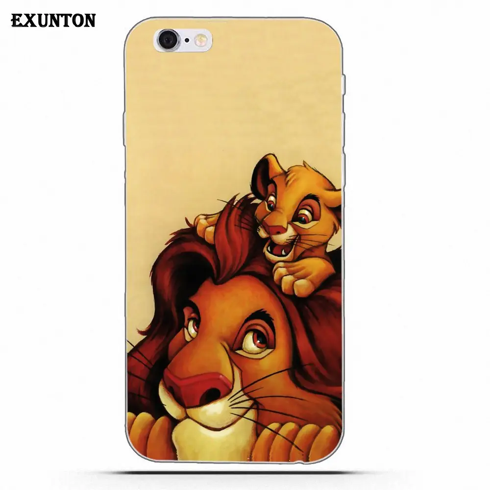 Le Roi Lion для Apple iPhone 4 4S 5 5C SE 6 6S 7 8 Plus X Мягкий ТПУ чехол телефона|Чехлы-накладки| |