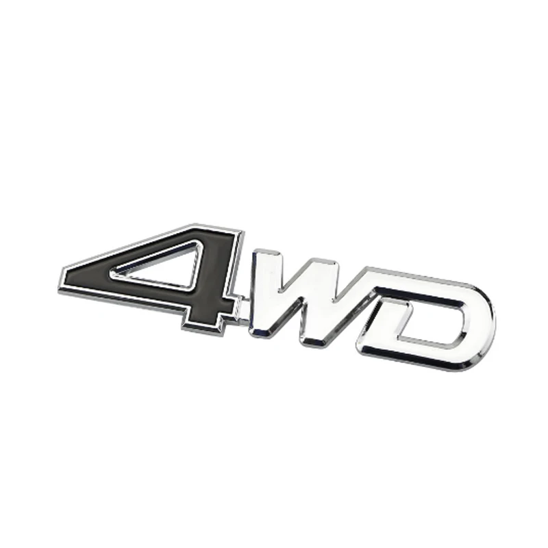 Автомобильный задний боковой 4WD стикер 3D хромированный значок наклейка наклейки