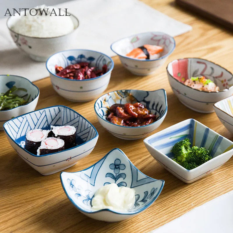 

ANTOWALL Japanese ceramics tableware dipping bowl,condiment sushi bowl,multi-function ingredients sauce dish, for restaurant
