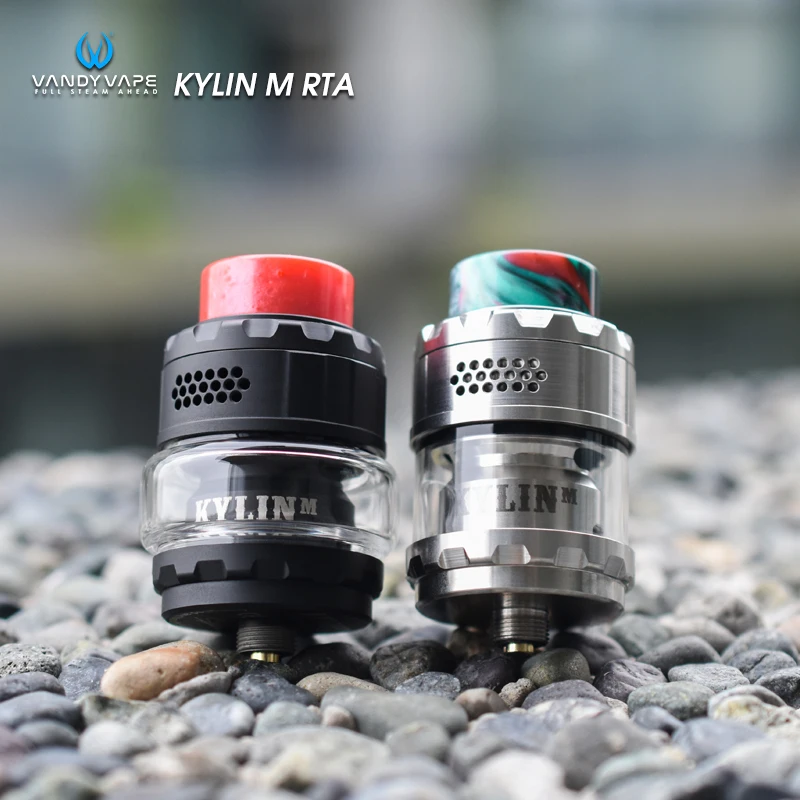  Original Vandy Vape Kylin M RTA Rebuildable Tank Atomizer 3ml/4.5ml Electronic Cigarettes Box Mod V