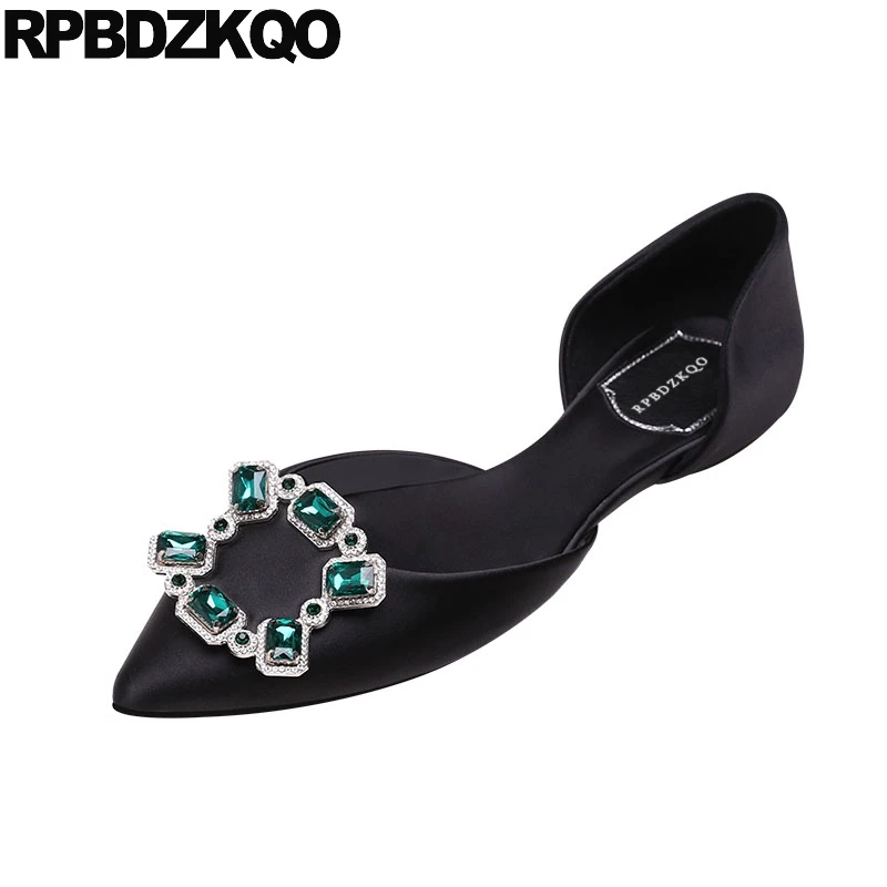 satin sandals flat