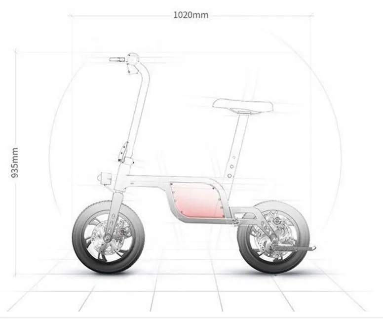 Discount Mini adults electric bike 12-inch power folding scooter electric scooter Lithium-ion batteries Light and convenient 2