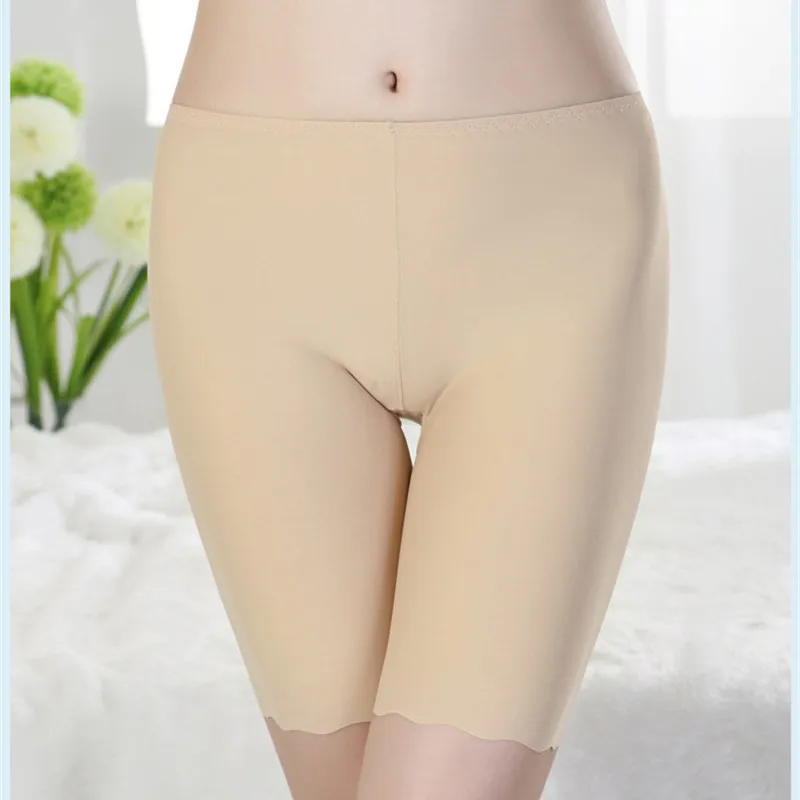 Летние трусы боксеры femme женские бесшовные шорты нейлоновые колготки короткие