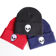 Martians Beanies НОВАЯ шапка для папы акриловые бусины в форме Черепа Вышивка смешные шляпы для женщин и мужчин мультфильм модные вязаные шапочки дропшиппинг