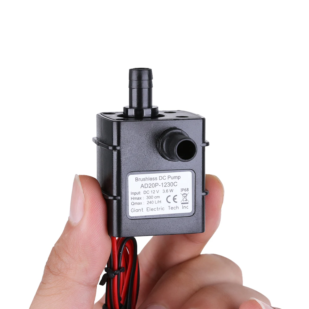

1PC Efficient DC12V 3M 240L/H Mini Magnetic Brushless Motor Water Pump Lift 300CM Water Proof