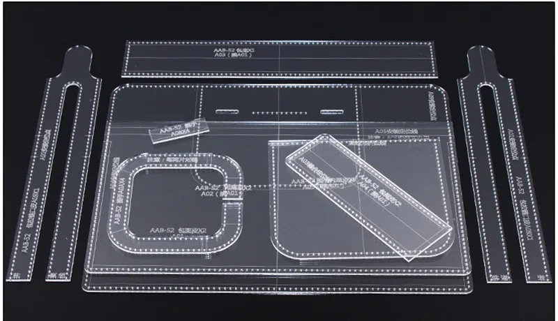 1 компл. DIY кожа ручной работы ремесло Мужская сумка портфель шитье Узор Жесткий крафт бумажный трафарет шаблон
