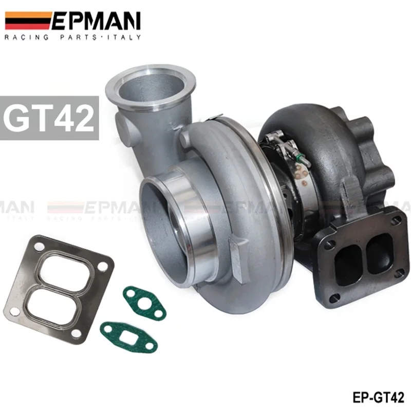 

High Performance turbocharger GT42 comp a/r .60 turbine 1.05 a/r T4 6 bolt turbo charger EP-GT42