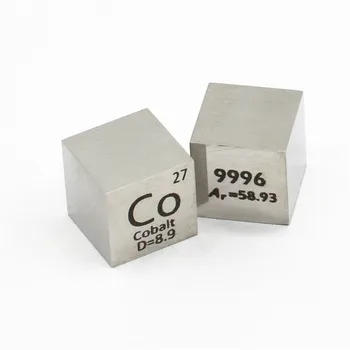 

Cobalt Polished Cube Co Exquisite Mirror Shining Metal Element Collection Science Experiment 10x10x10mm Density Development