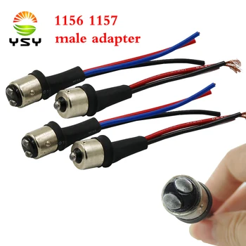 

YSY Details about BAY15S 1156 BAY15D 1157 Male Adapter connector socket Wiring Harness For Tail Lamp Headlight Signal Retrofit