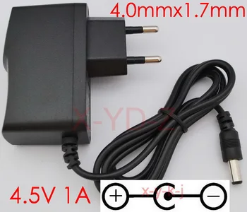 

50PCS High quality AC/DC 4.5V 1A Switching Power Supply adapter Reverse Polarity Negative Inside EU plug 4.0mm x 1.7mm