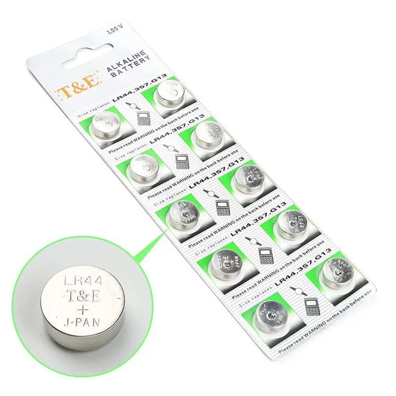 

10pcs 100% Genuine wholesale Camelion A76 GPA76 LR44 AG13 LR44 SR44 battery LR44 357 AG13 L1154 (10PCS/1crad)