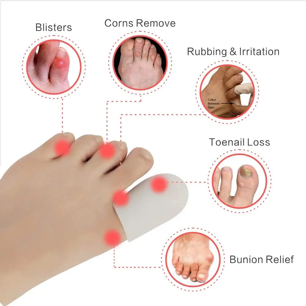 silicone toe cap