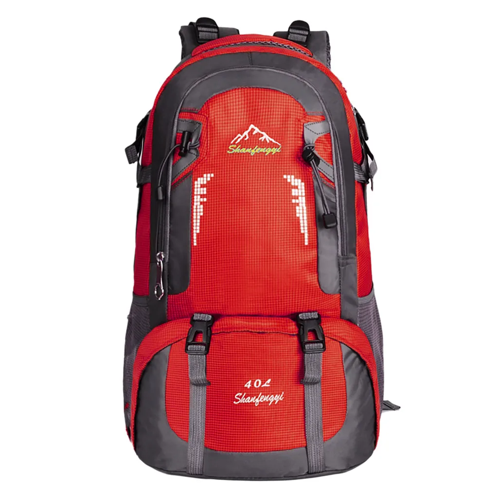 Рюкзак для мужчин и женщин, спортивный рюкзак для альпинизма и путешествий, Студенческая сумка 60L, дорожная Студенческая сумка для мужчин и женщин, сумка на плечо 719#40 - Цвет: Red