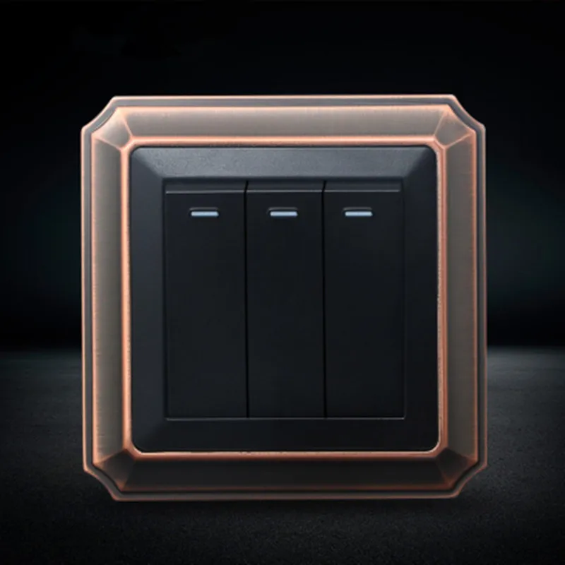 

3 Gang 1 way/ 2 way wall switch and bronze color light switch