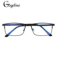 Gogeline с защитой от УФ-излучения очки для мужчин и женщин новые Бизнес UV400 очков оптика металлический каркас