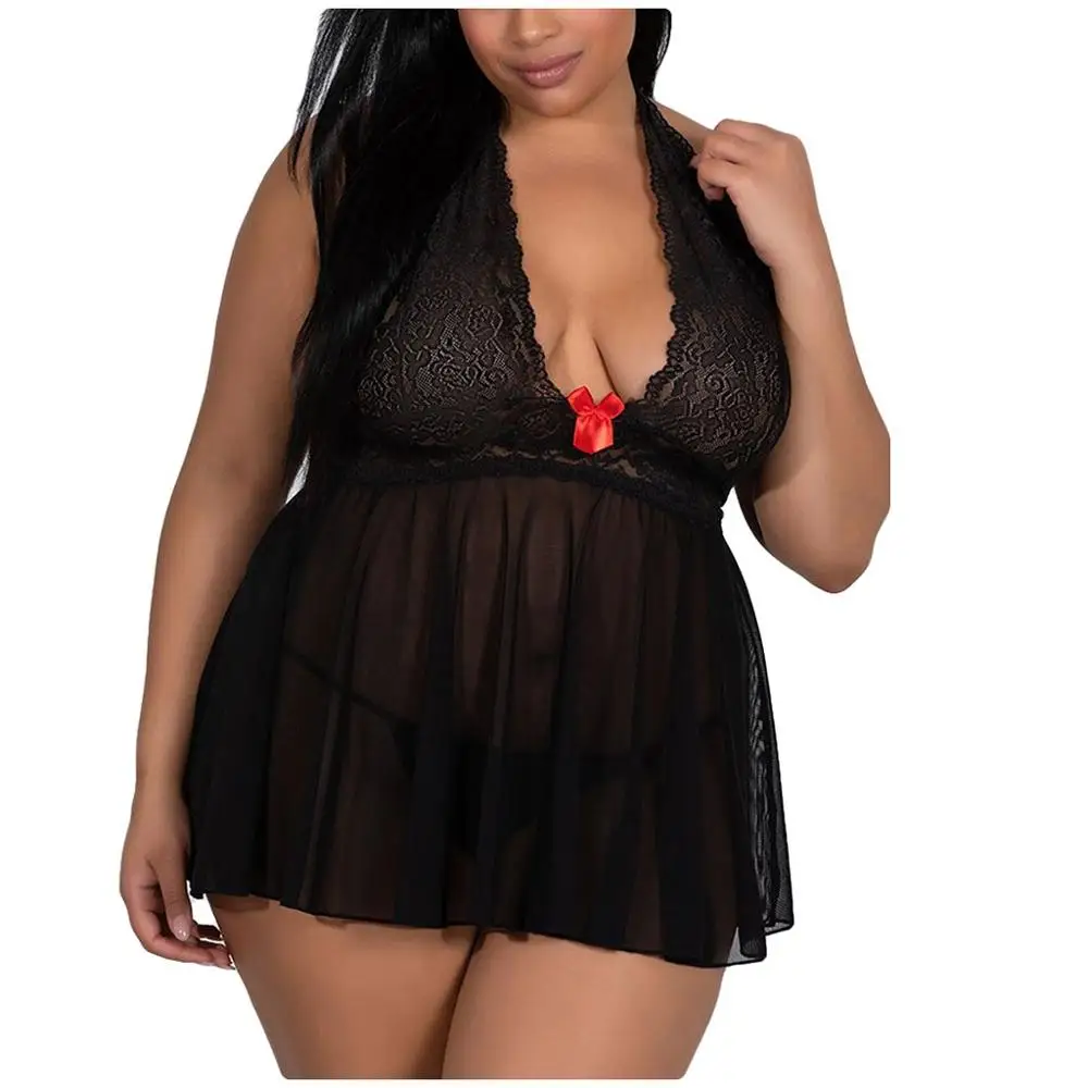 Женская ночная рубашка летняя Пижама Babydoll сексуальное нижнее белье халат