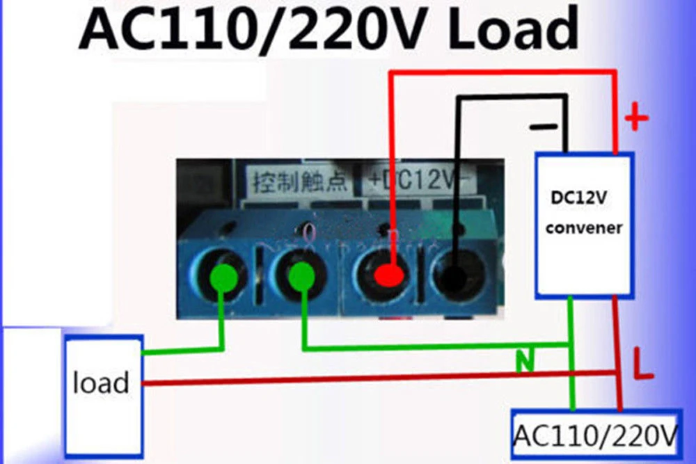 HX24A017 WX-101W DC12V Intelligent Digital Led -40-120Thermostat Temperature Controller Sensor 5 (2)