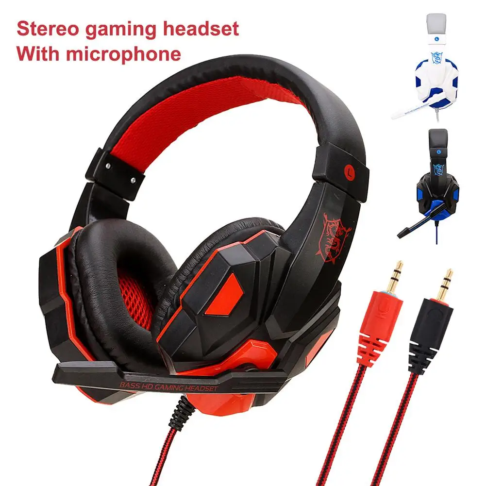

Soyto SY830MV Stereo Gaming Headset Volume Control Headphone with Mic for PC New