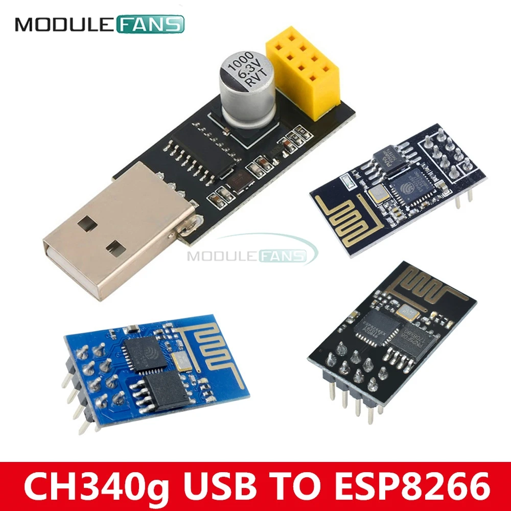 

ESP-01 Adapter UART ESP8266 CH340G CH340 USB to ESP8266 ESP-01S Serial Wireless Wifi Developent Module Board Programmer