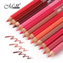 Косметика фирмы menow модный карандаш для губ 12 цветов Сексуальная Красная нюдовая Помада-карандаш натуральный мягкий набор для контурирования губ Карандаш MN057