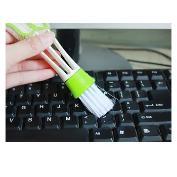 

Creative Double Head Outlet Cleaning Brush Instrument Dusting Brush Computer Brush Keyboard Brush Mini Cleaner