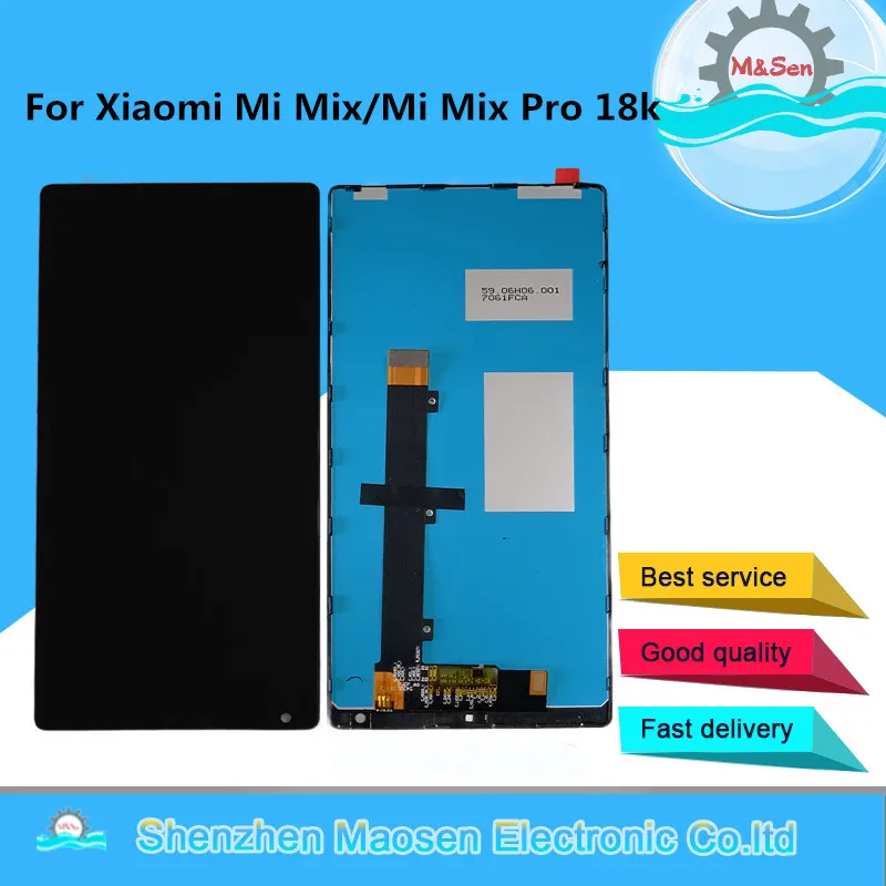 M& Sen для 6," Xiaomi mi x/mi x Pro версия 18 к ЖК-дисплей+ сенсорная панель дигитайзер Рамка для Xiaomi mi x дисплей