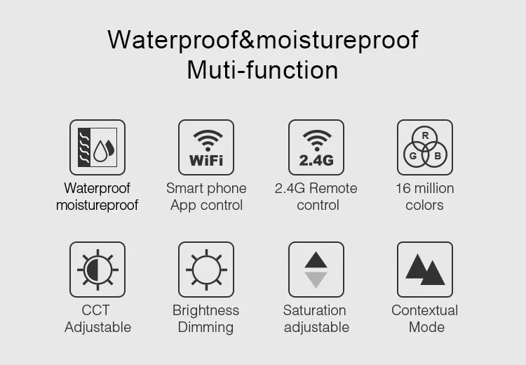 Ми свет AC85V-265V 2,4G RGB + CCT 15 W затемнения светодиодный светильник IP54 Водонепроницаемый круглый Reccessed тонкая проволока Wi-Fi управления для Ванная