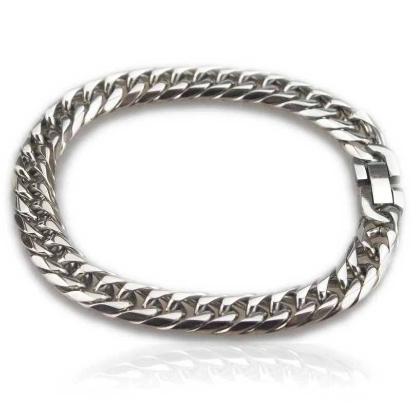 Новая мода браслет в виде цепочки из нержавеющей стали Панки моториста pulsera moda bicicleta для мужчин Популярные украшения HF020