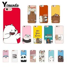 Yinuoda bonito dos desenhos animados estamos nus urso irmãos caixa do telefone para iphone6s 6plus 7 mais 8 8 plus x xs max 5 5S xr 11 11pro 11promax(China)