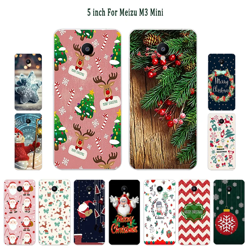 For Meizu M3/Meizu M3 Mini Case Silicone M3S/Meizu M3S X'mas Day Painted Shell TPU Soft Phone Cases | Мобильные телефоны и