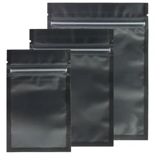 Các Loại Kích Cỡ Matte Clear/Đen/Đen Khóa Zip Túi 100 Chiếc PE Nhựa Dẹt Ziplock Gói Túi(China)